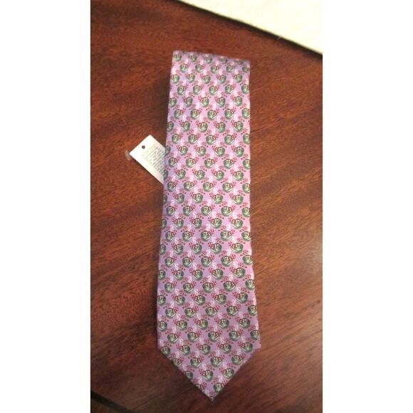 NWT TAILORBYRD LAVENDAR CHRISTMAS TIE WITH HOT CHICOLATE CUPS & CANDY CANES - Picture 1 of 3